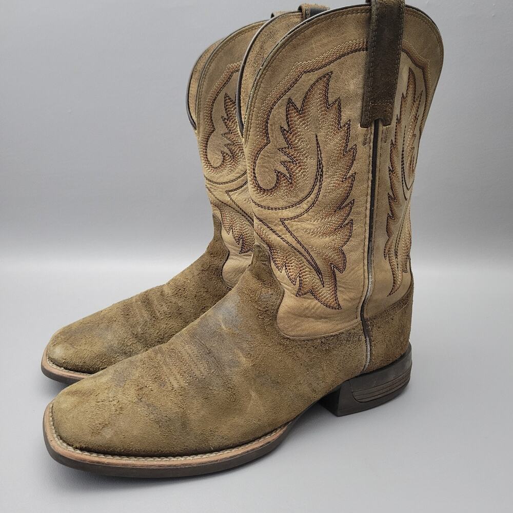 Ariat Men's Wilder Western Boots Square Toe Size 10D No Insoles